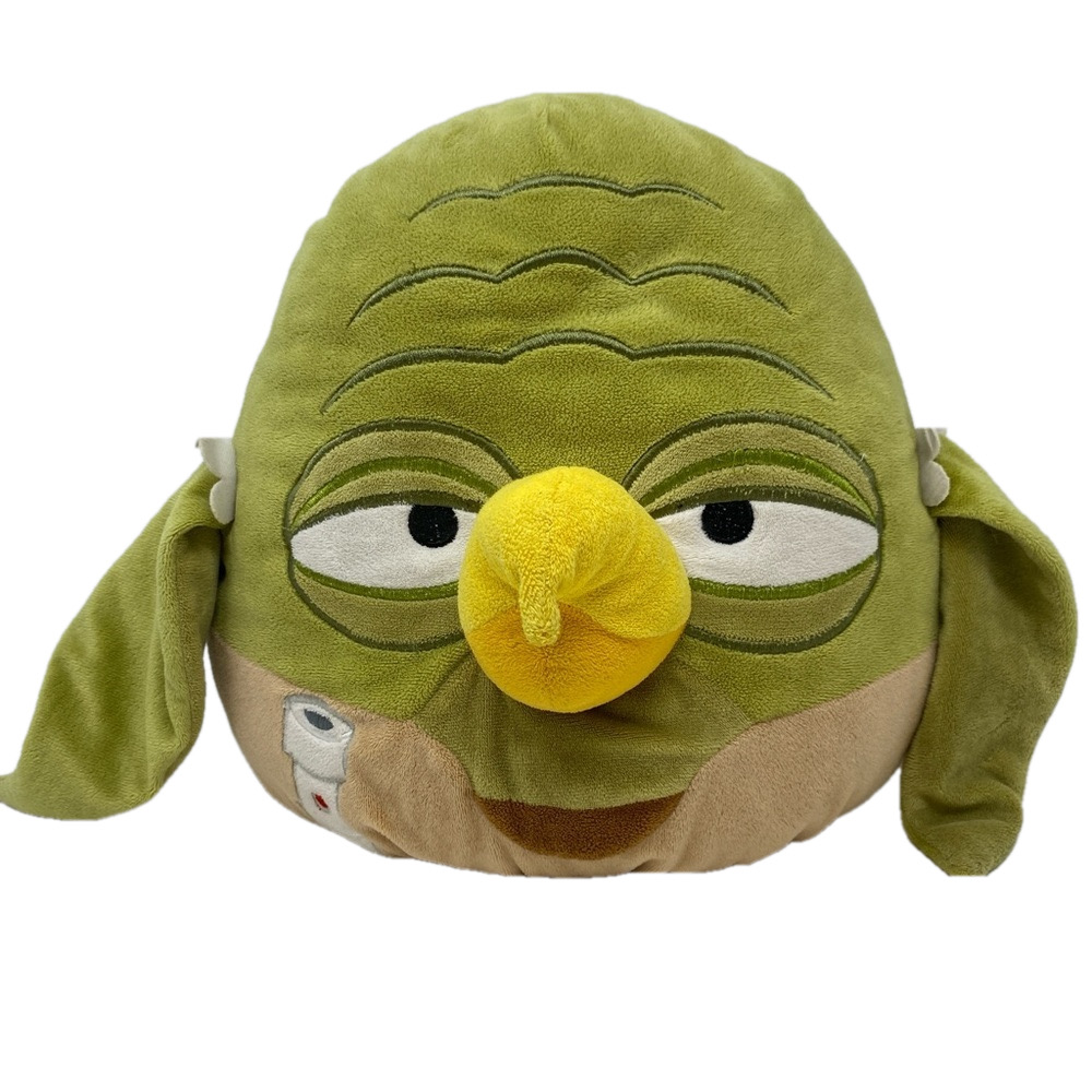 Angry Birds Star Wars Yoda Jedi Master Stuffed Plush Pillow Green Large 12" Gift